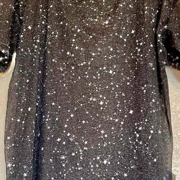 SOLD-- Oversized Tee - See Through Mesh Sheer astrology constellation - Size M - Picture 6 of 10